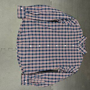 J.Crew Mens Slim Untucked Flex Washed Button-Down Shirt Medium Plaid Cotton